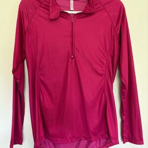 The Bubble lifestyle Reagan Long Sleeve Pink Tennis Pickleball Golf Shirt Size M
